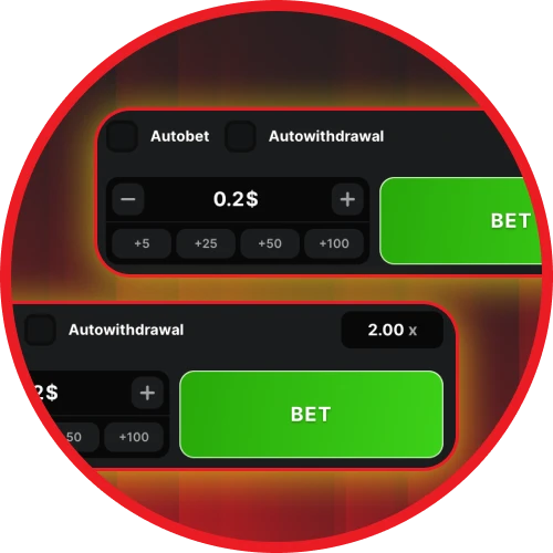 Place your bets in the Astronaut game in one click.