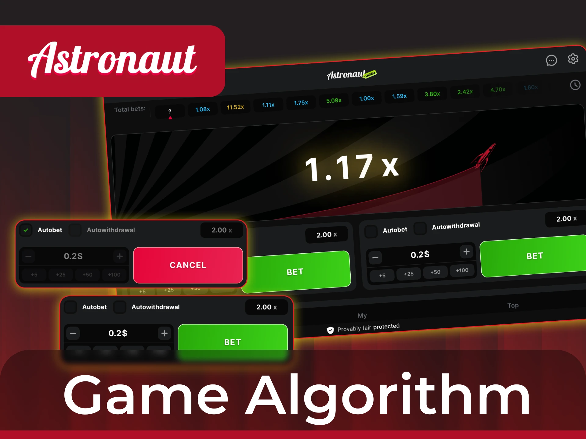 What is the algorithm in the Astronaut game.