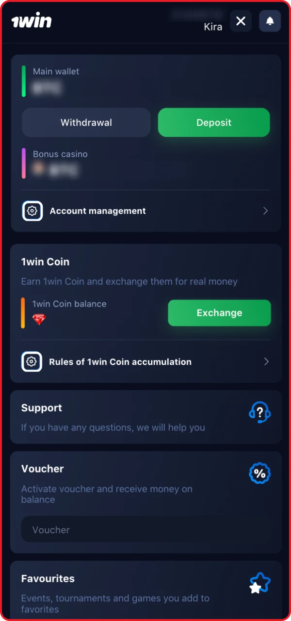 Go to the online casino withdrawal section to withdraw your winnings from the Astronaut game.