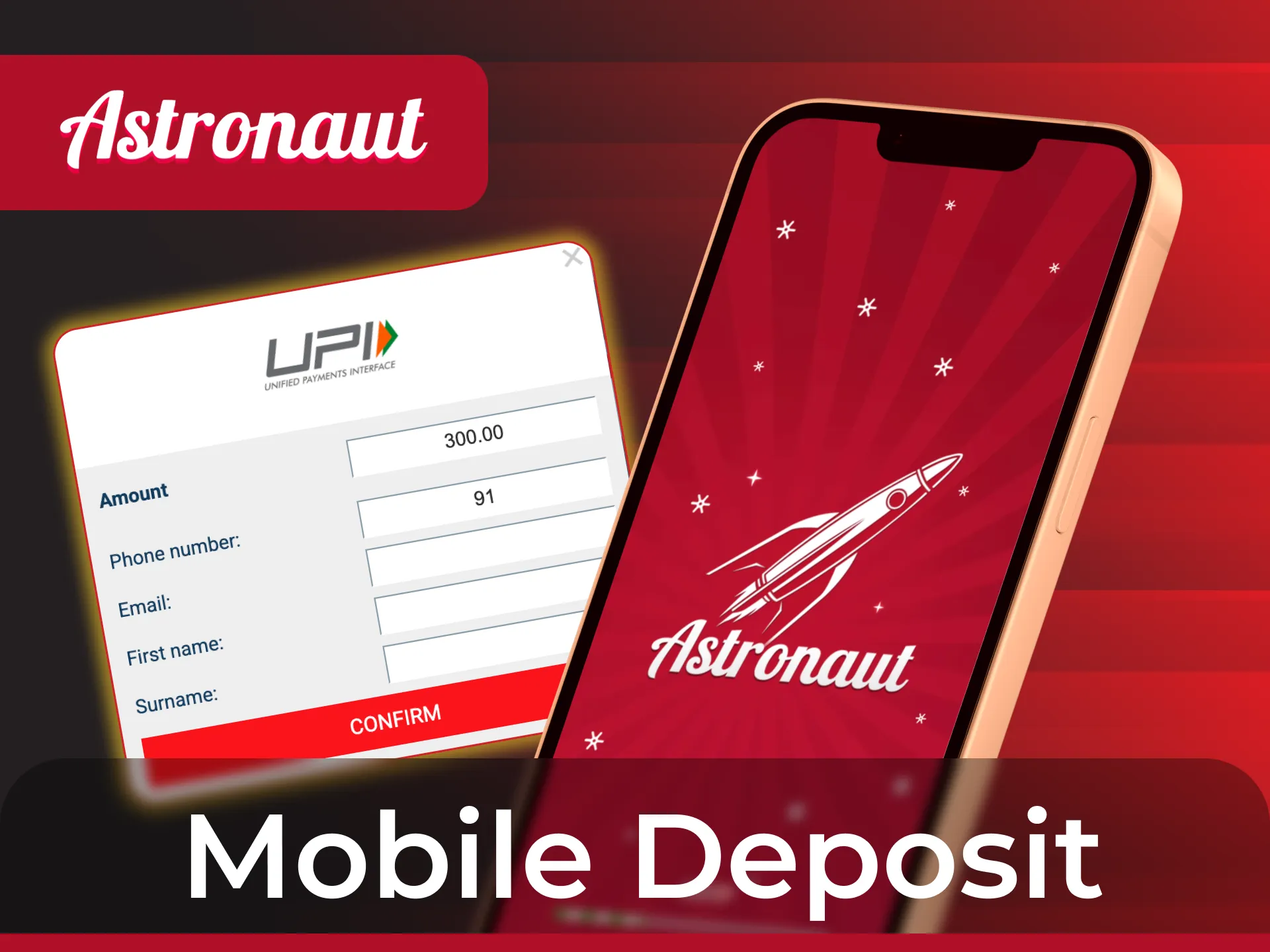 Use the official Mobile Deposit Guide for Astronaut Crash Game to fund your account.