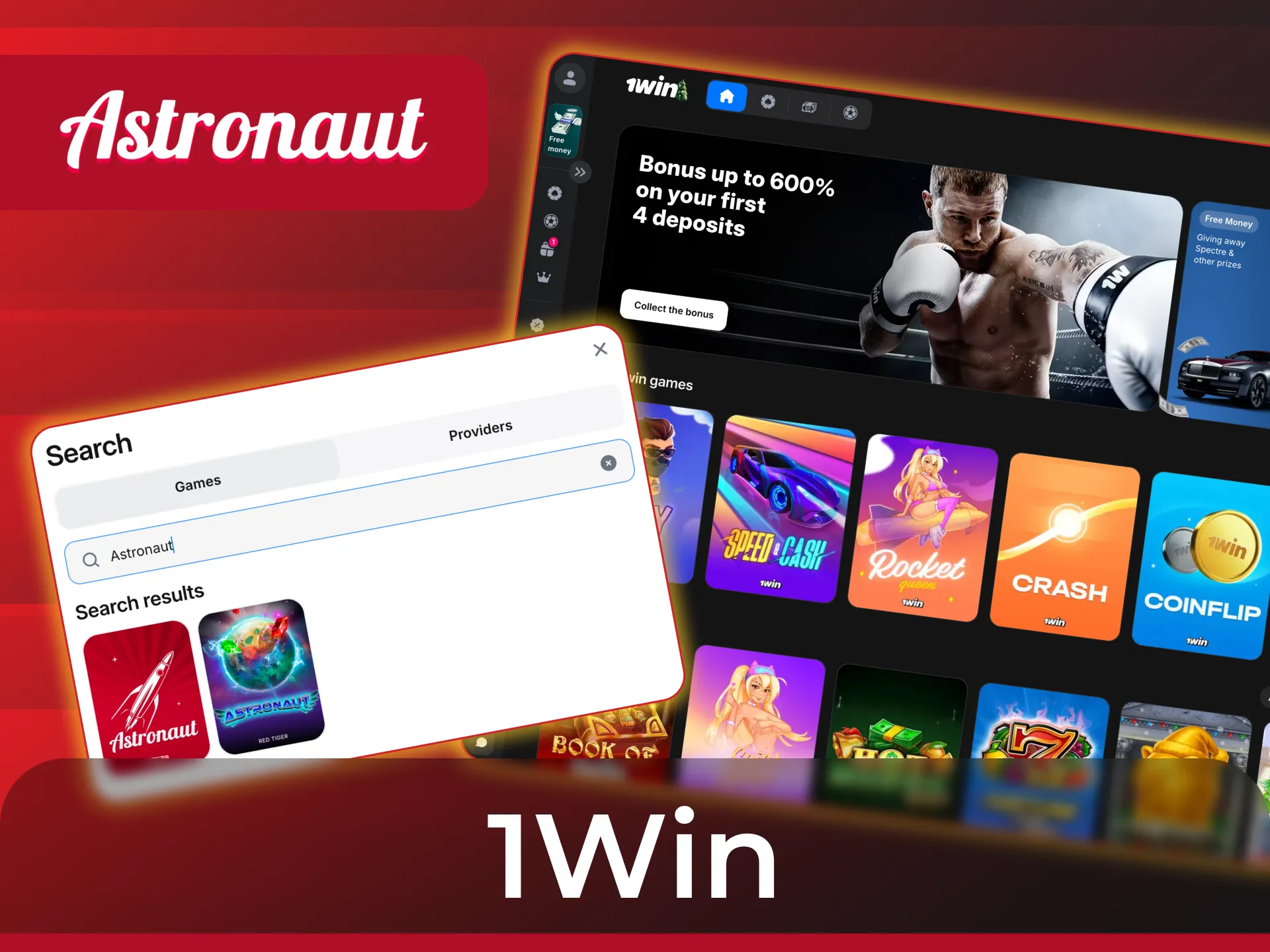 Use Astronaut signals on 1Win to improve your winning chances.
