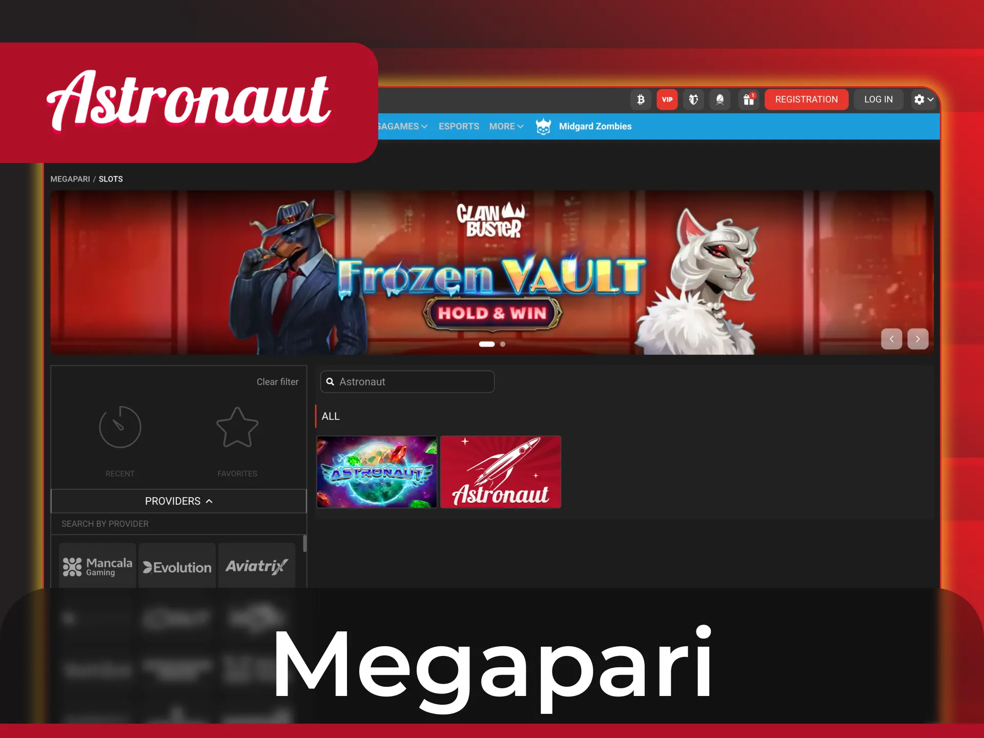 Follow profitable Astronaut signals at Megapari to win more often.