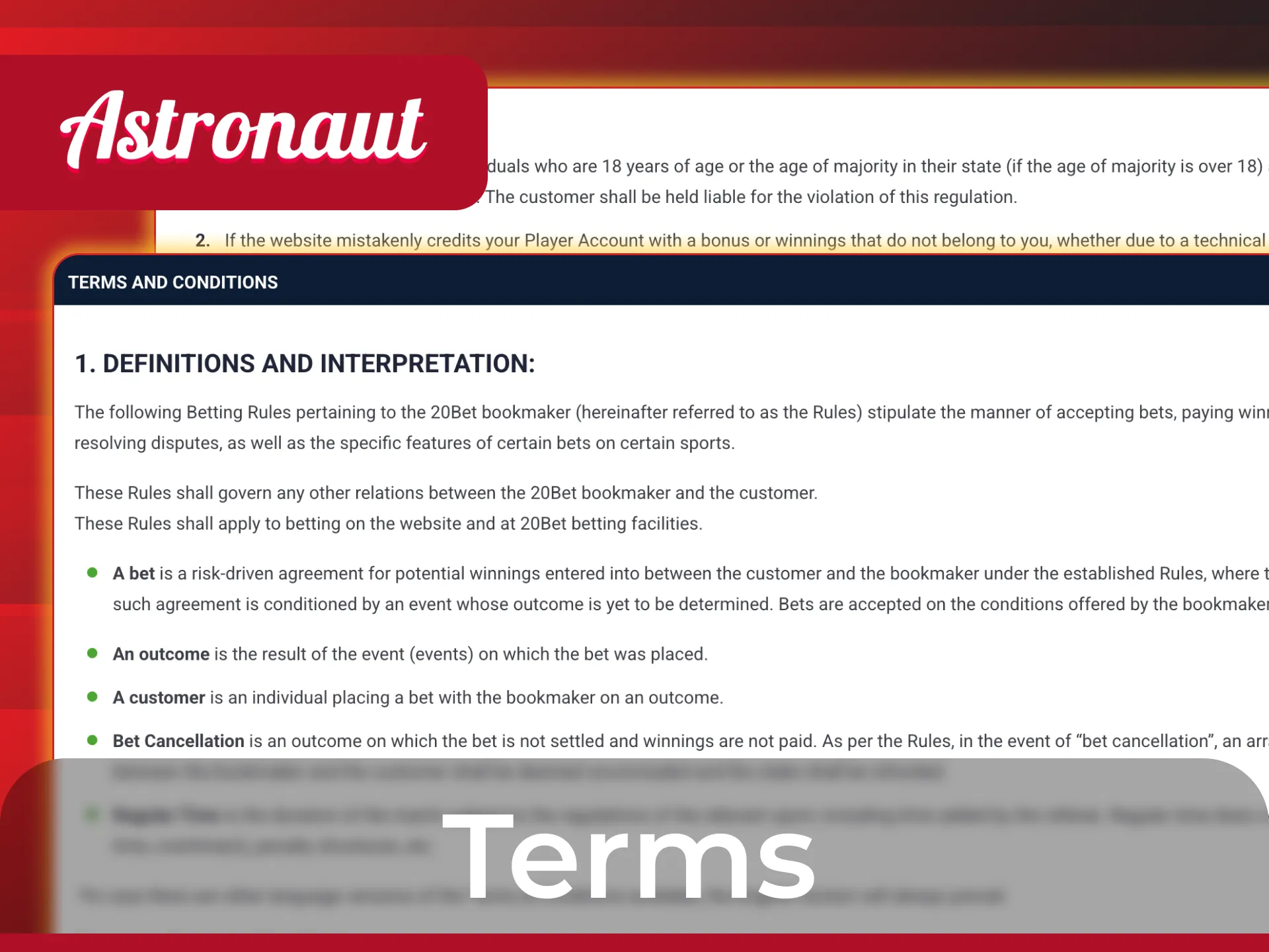 Review the Astronaut Withdrawal Terms and Conditions to ensure a smooth payout process.